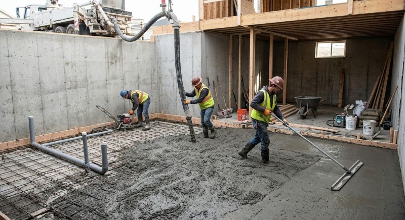 Basement Concrete Installation in Elmwood, NE