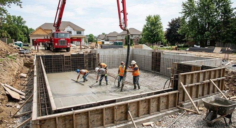 Basement Concrete Installation in Lincoln, NE