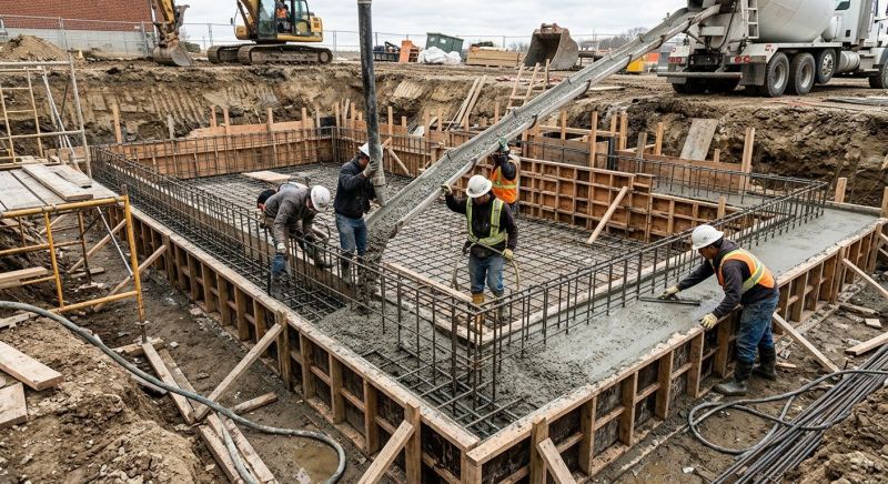 Basement Concrete Pouring in Lincoln, NE