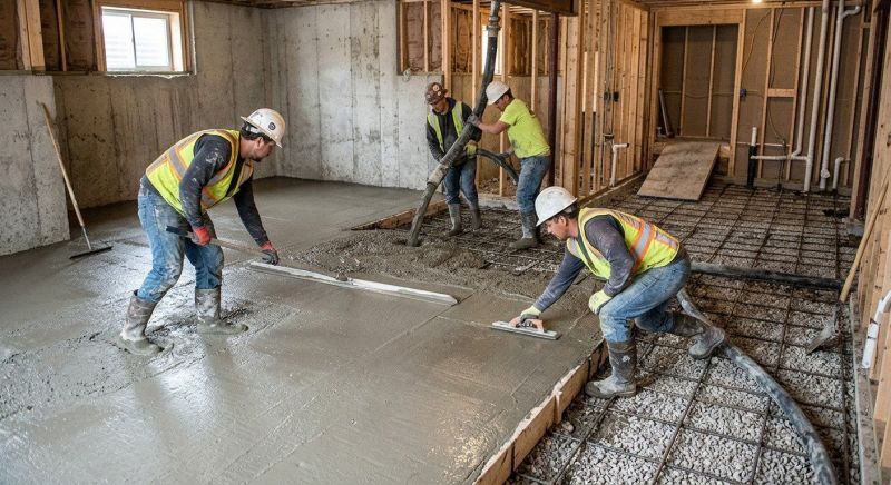 Basement Slab Installation in Lincoln, NE