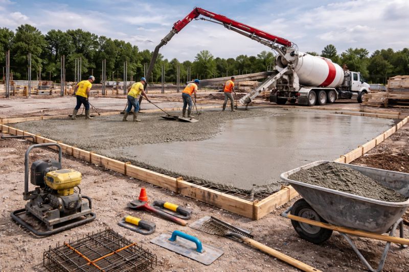 Commercial Slab Construction in Elmwood, NE