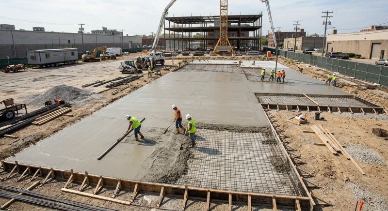 Commercial Slab Construction in Lincoln, NE