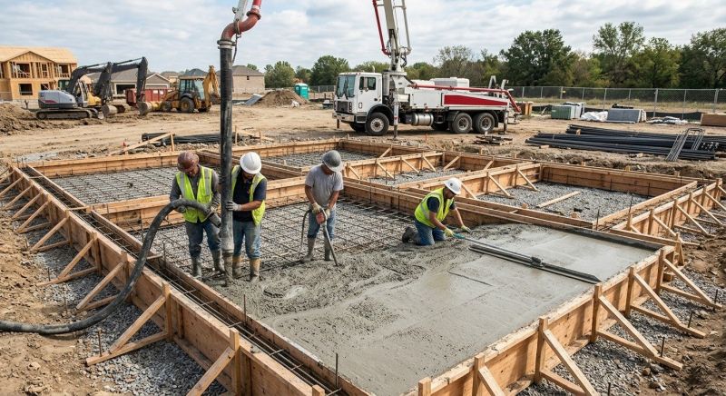 Poured Foundation Installation in Lincoln, NE